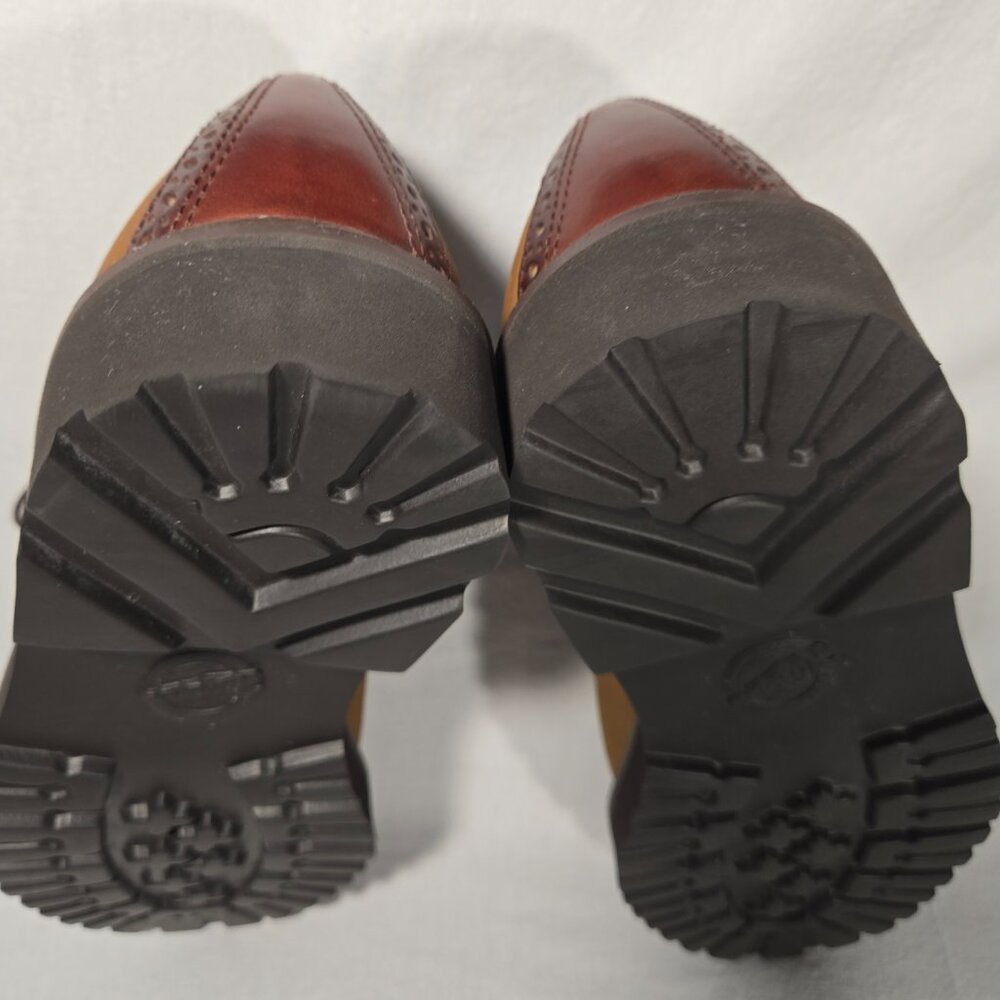 RARE Vintage 1985 TOMMY HILFIGUER Old Stock Brown Leather Oxford Shoes Men's 12M - Picture 13 of 17